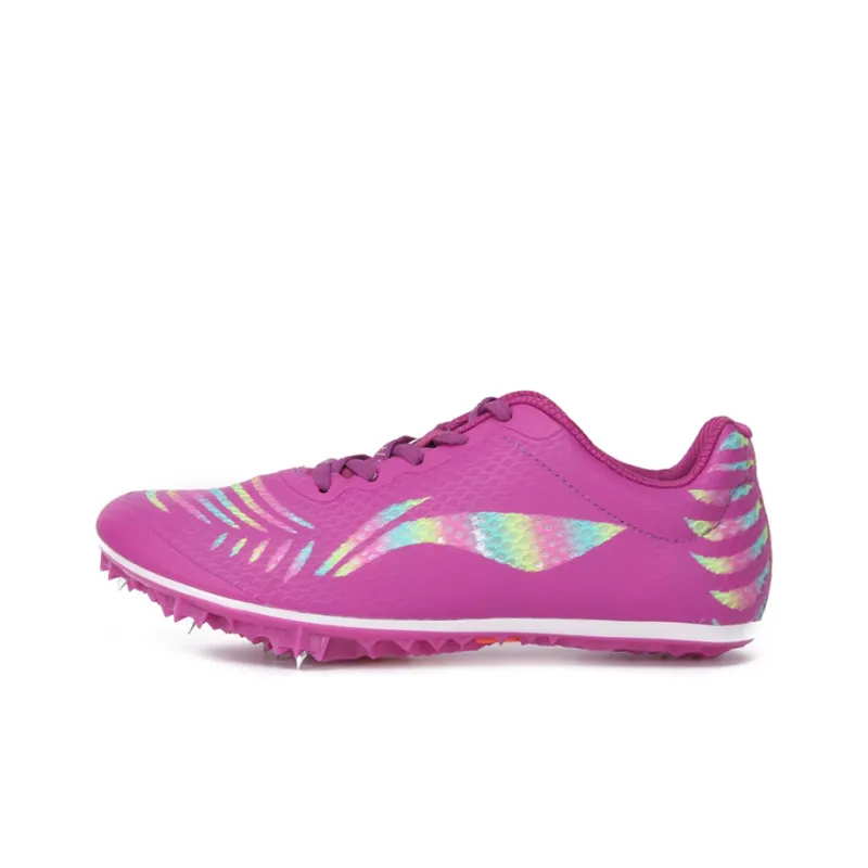 LiNing Anti Slip And Wear Resistant Breathable Low Top Running Shoes Unisex Purple-0