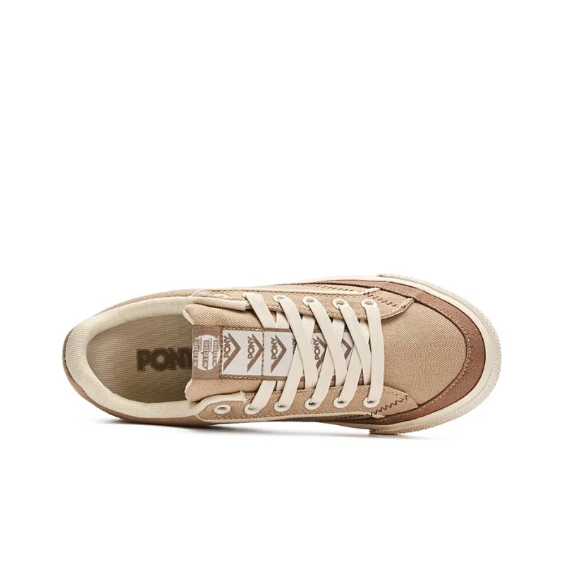 PONY Breathable Low Top Skateboard Shoes Unisex Coffee-2