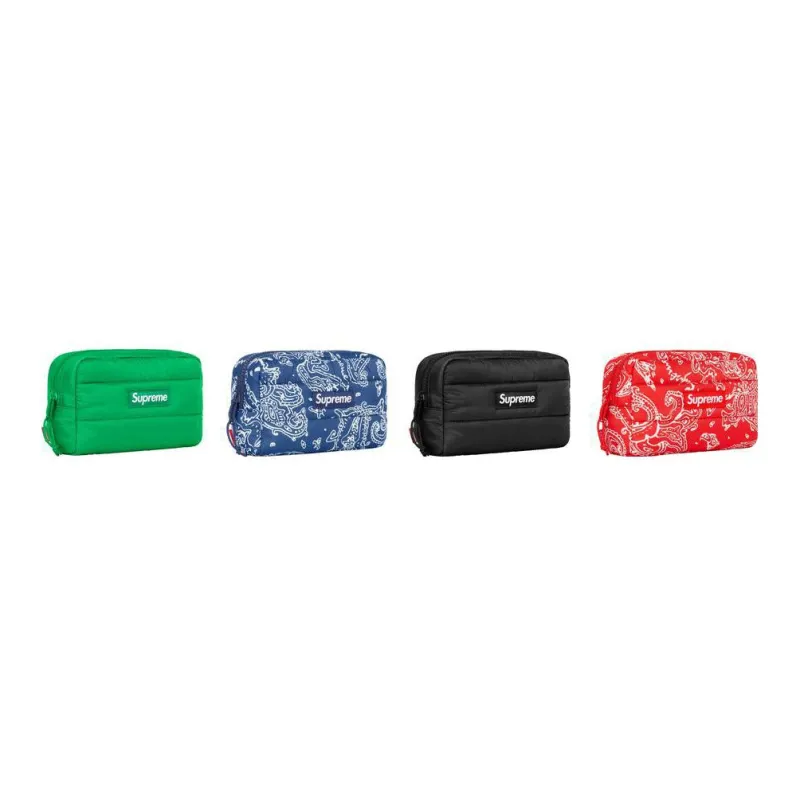 Supreme FW22 Week 14 Nylon Makeup Bag, Handheld Storage Bag Unisex Multicolor-1