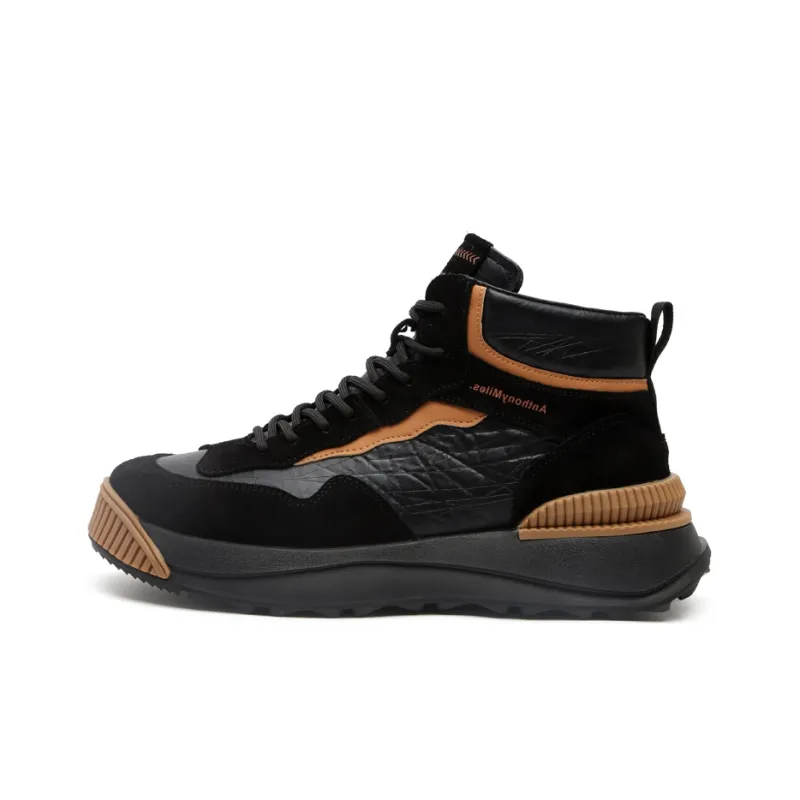 Anthony Miles Casual Shoes Men High Top Black-0
