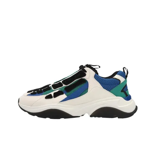 AMIRI Bone Runner Casual Shoes Men Low-Top Green/Blue