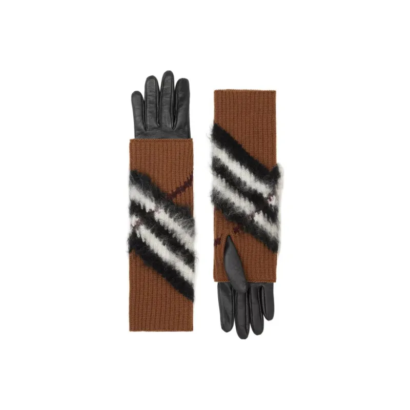 Burberry Gloves Women's Brown/Black-0