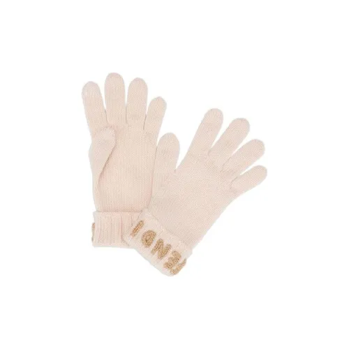 FENDI Knit Gloves Women's Pink