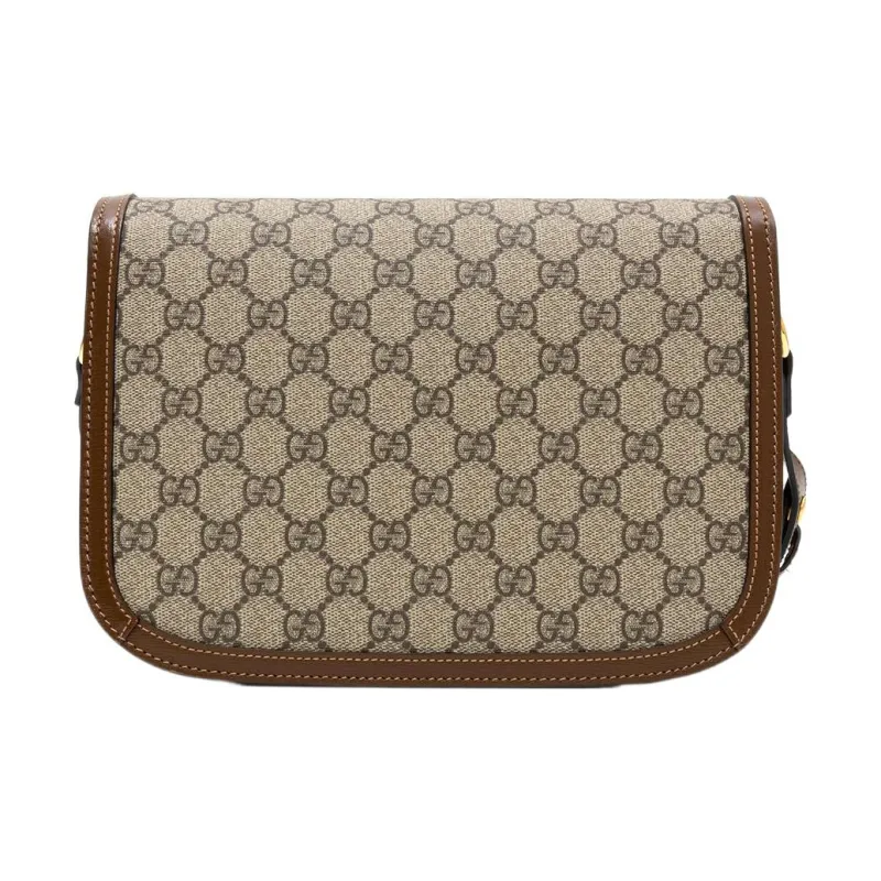 GUCCI Horsebit 1955 Small Shoulder Bags Beige/ebony-2