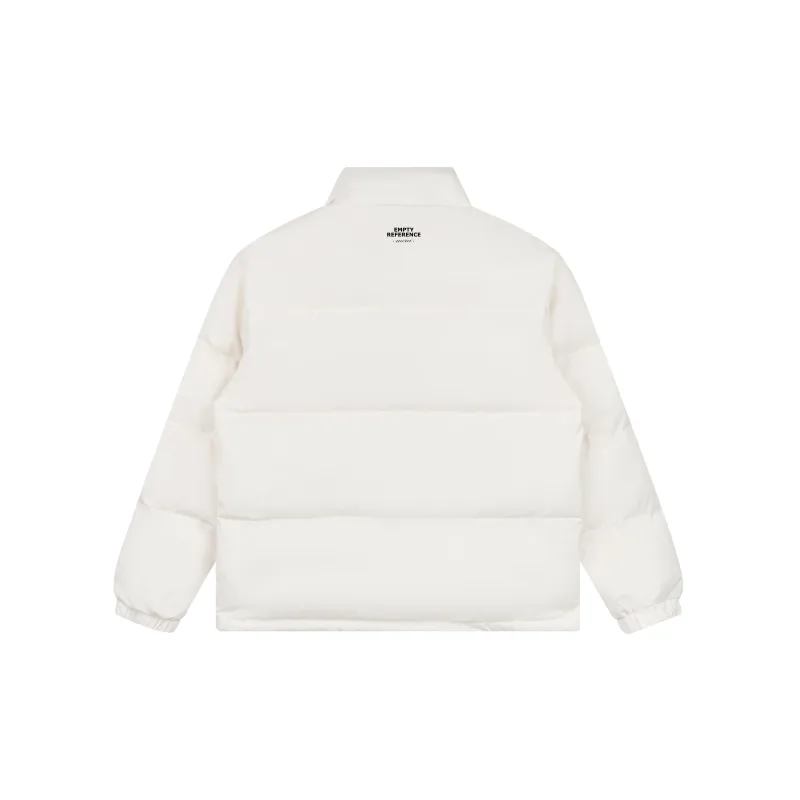 EMPTY REFERENCE Doberman Series Puffer Jacket Unisex Ecru-2