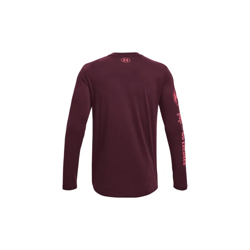 Under Armour FW22 T Shirt Men's Burgundy-1
