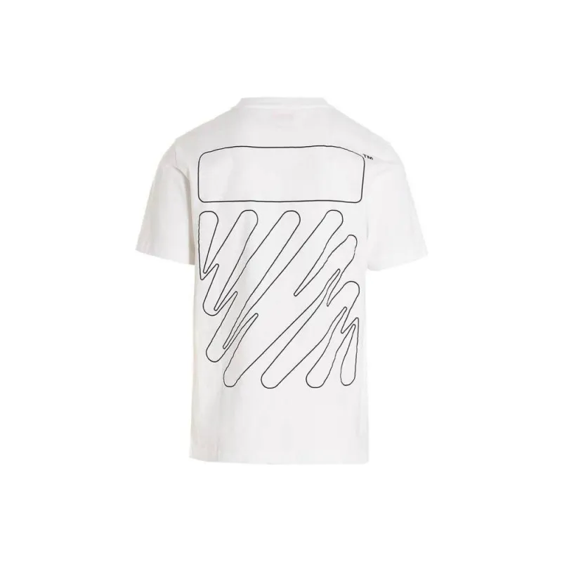 OFF WHITE Wave Outl Diag Slim S/S Tee-1