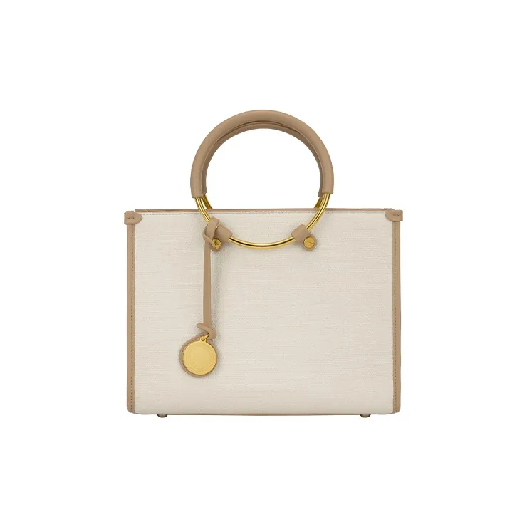 JONBAG Synthetic Leather Ring Pack Shoulder Bag, Crossbody Bag, Handbag Tubas Women's Apricot-3