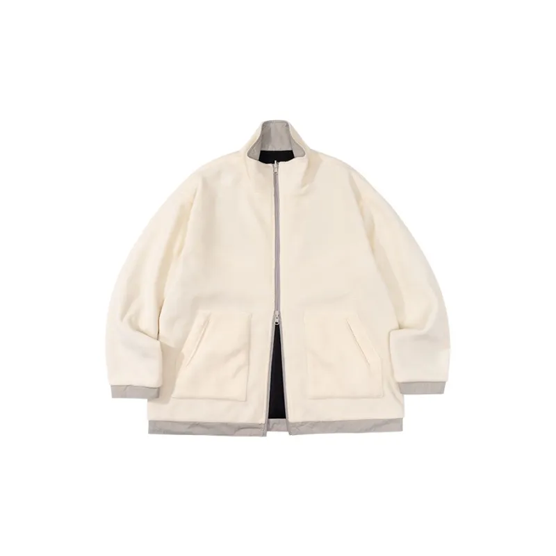 LR MADE Loose Fit Thickened And Fleece Lined Reversible Jacket Unisex-6