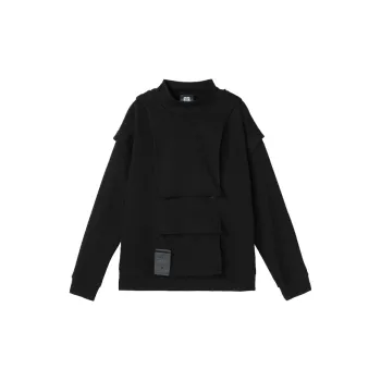 NORVINCY Large Pocket Cycling Back Bag Sweatshirt Unisex
