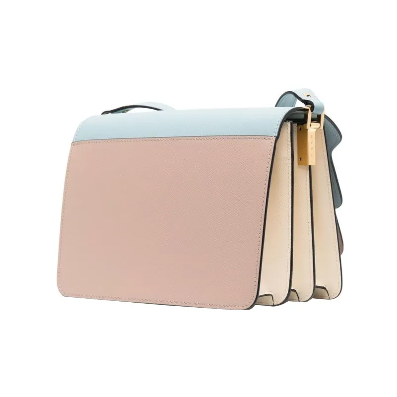 MARNI Trunk Colour Block Foldover Top Tote Bag-2