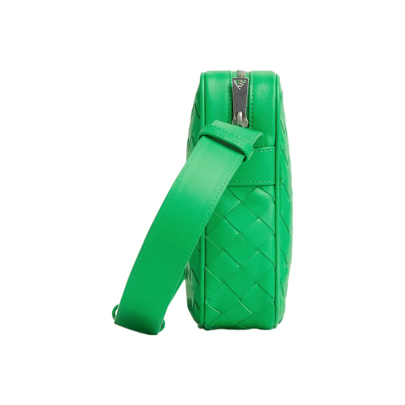 Bottega Veneta Cow Leather Cell Phone Pouch, Shoulder Bag, Crossbody Bag Regular Men's Parrot Green-1