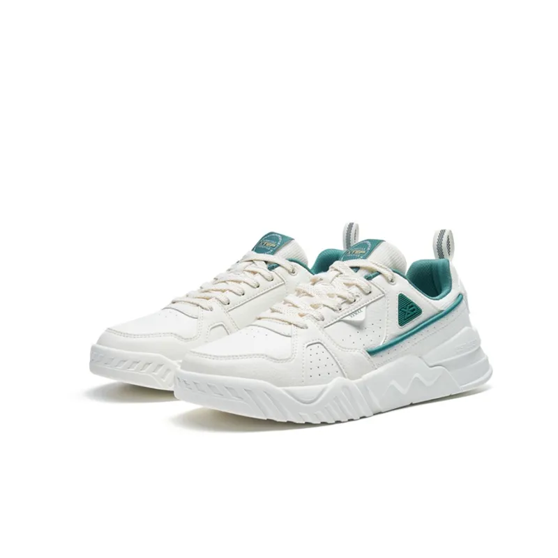 XTEP A New Generation Skateboard Shoes Men Low Top Sail White/Velvet Pine-2