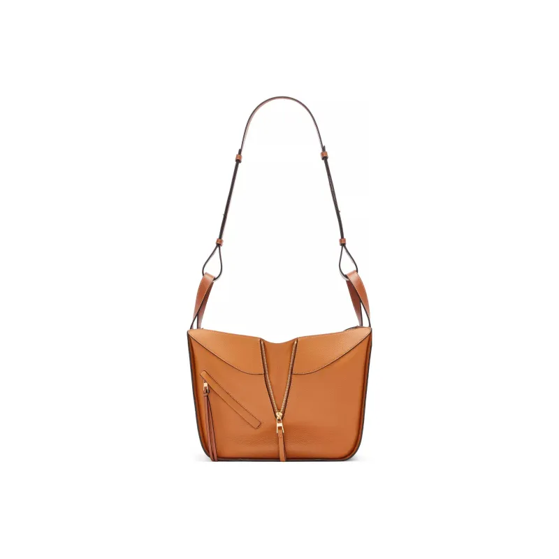 LOEWE Hammock Soft Grain Cow Leather Bucket Bag, Shoulder Bag, Crossbody Bag, Handbag Trumpets Women's Caramel-4