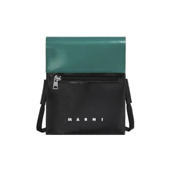 MARNI Tribeca Polyester Crossbody Bag Shoulder Bag Men's Green/Black