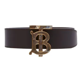 Burberry Fashion Trend Smooth Buckle Belt Men's Brown Width  4cm