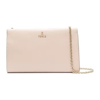 Furla Calfskin Clutches Crossbody Bag Shoulder Bag Women's Pink