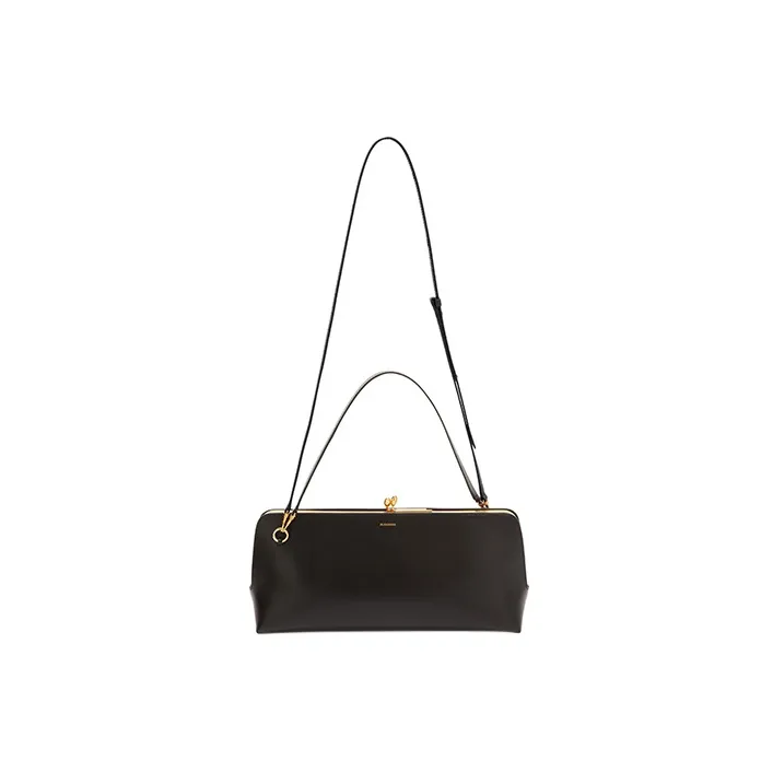 JIL SANDER Goji Calfskin Handbag, Shoulder Bag, Crossbody Bag Medium Size Women's Black-1