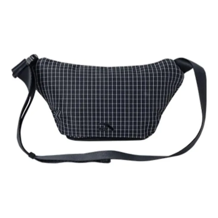 Anta Life Collection Fabric Shoulder Bag, Crossbody Bag, Sling Bag Regular Unisex Black-2