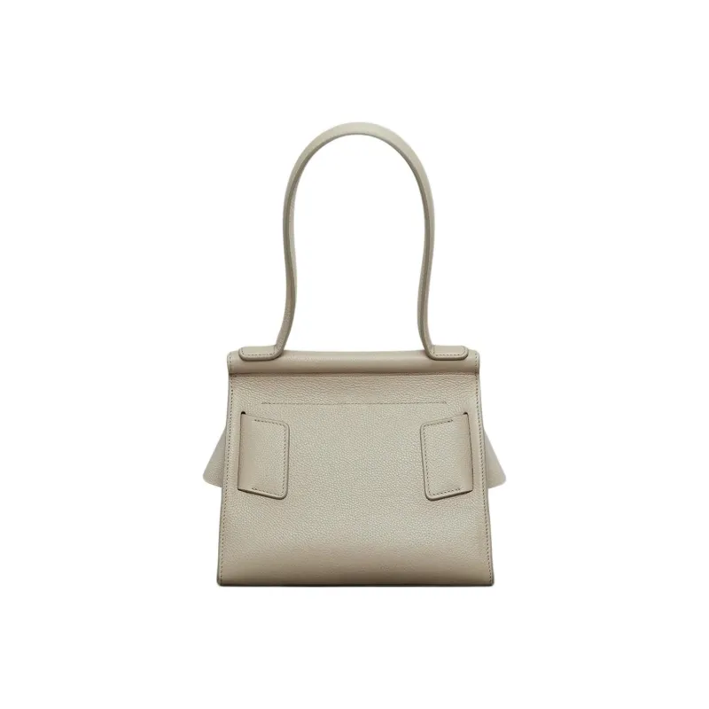 BOYY Karl Grained Leather Patchwork With Calfskin Suede One Shoulder Handbags Women's Gray-1