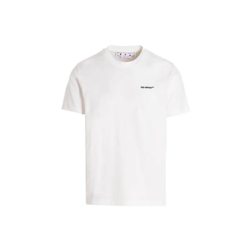 OFF WHITE Wave Outl Diag Slim S/S Tee-0