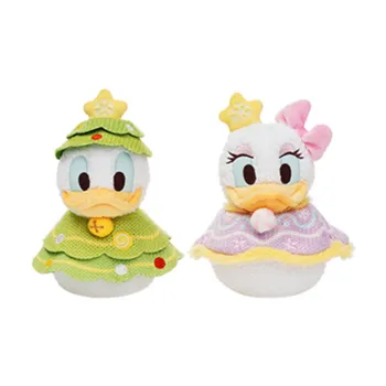 Disney 2022 Winter Holiday Party Collection Donald Duck & Daisy Set Dolls Plush Doll 17.5cm Height Shanghai Disney
