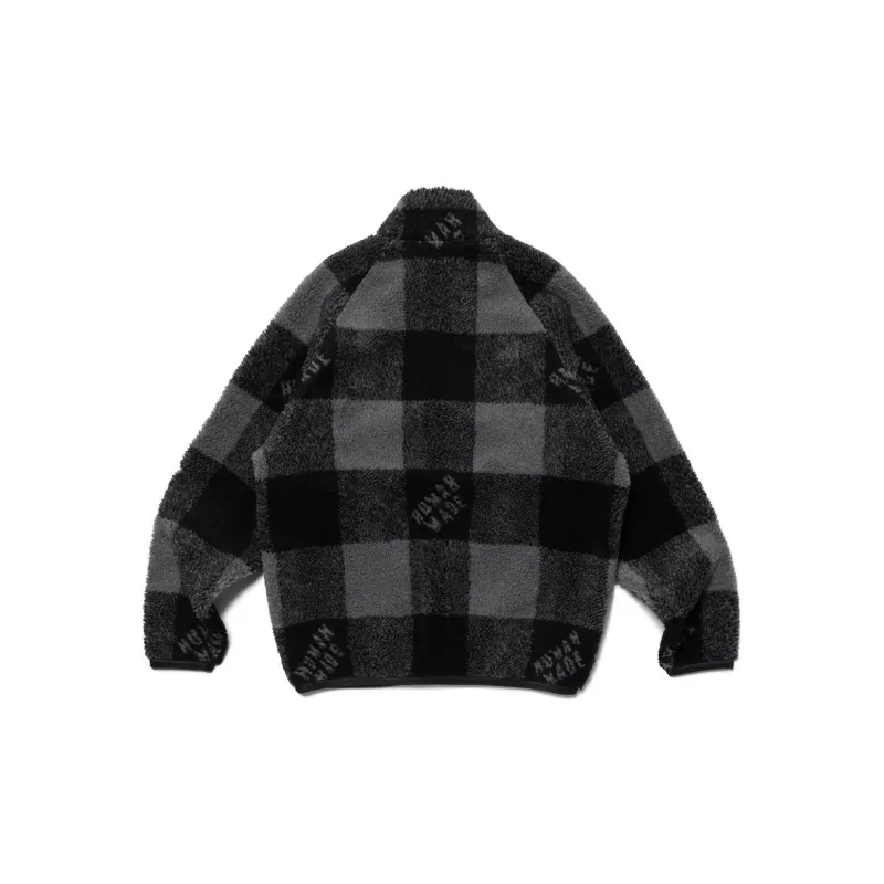 HUMAN MADE Check Boa Fleece Jacket-1