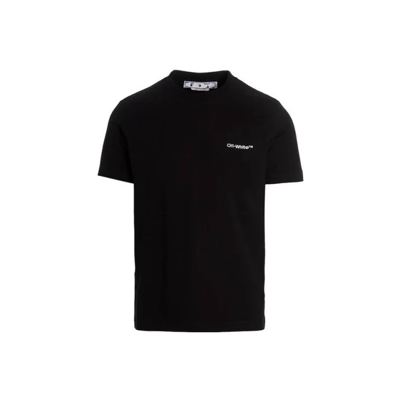 OFF WHITE Wave Outline Diag Slim S/S Tee-0