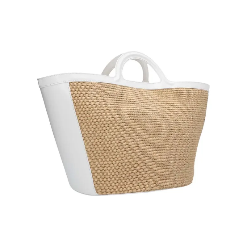 MARNI Logo Detailed Top Handle Tote Bag-1