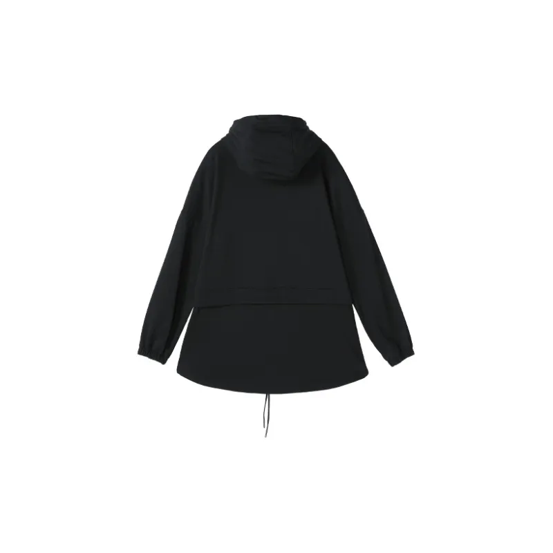 NORVINCY Outerwear Trendy Half Open Collar Hoodie Unisex-1