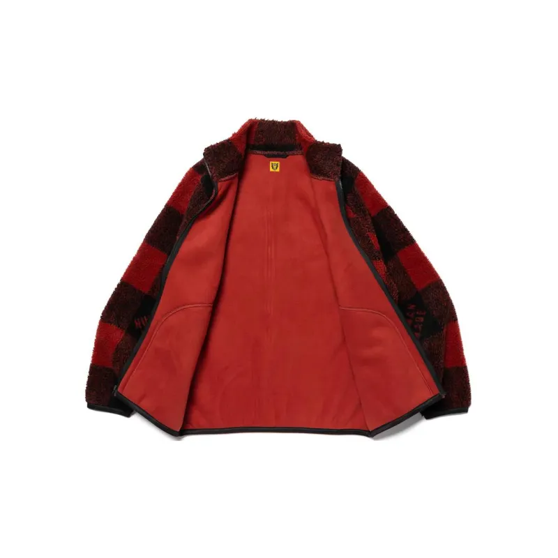HUMAN MADE Check Boa Fleece Jacket-5