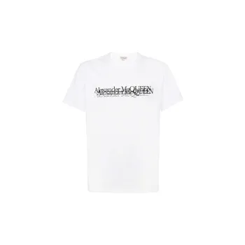 Alexander McQueen Logo Stamp Crewneck T Shirt