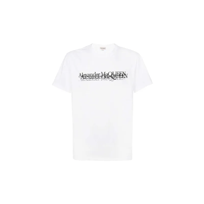 Alexander McQueen Logo Stamp Crewneck T-Shirt-0