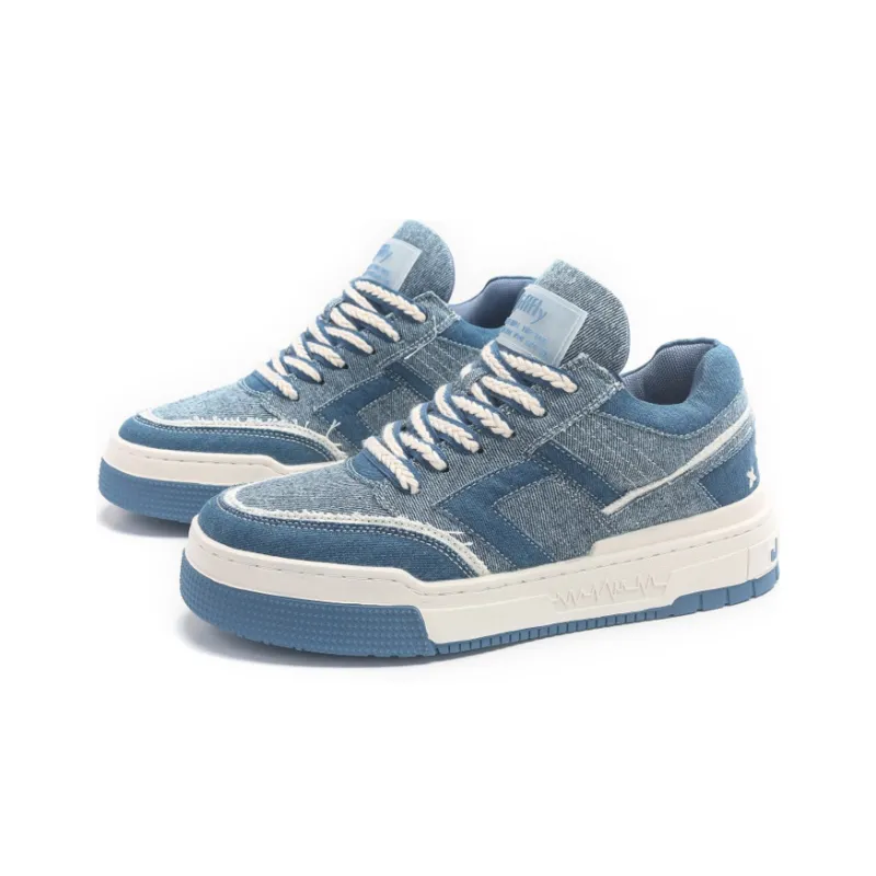 Jifffly Air Cushion Collection Skateboard Shoes Unisex Blue-3