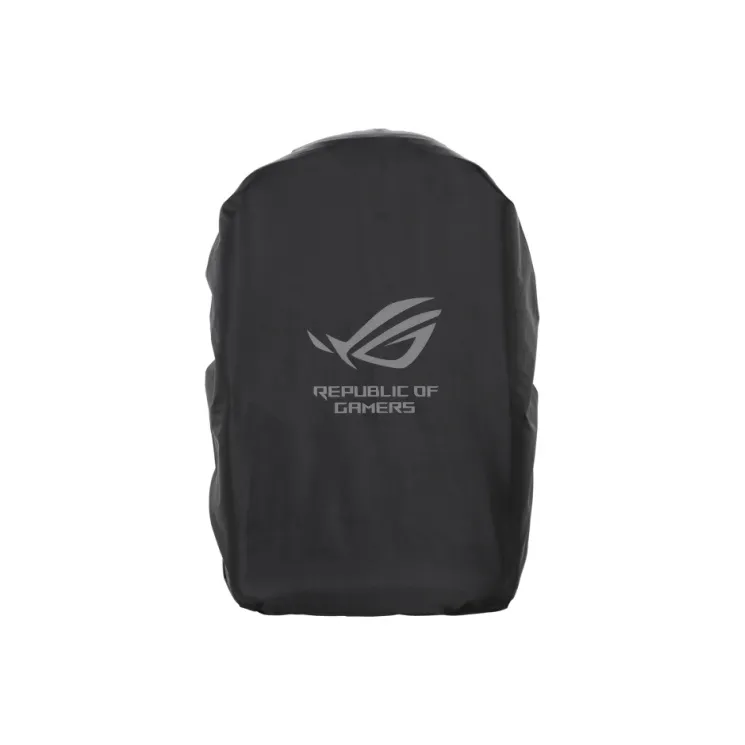 ROG Polyester Dazzling Laptop Bag Double-Shoulder Backpack Students Backpack Regular Unisex Black-4