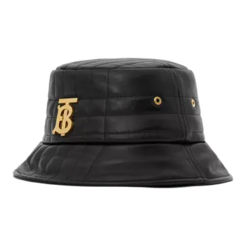 Burberry Sheepskin, Cotton Polyester Blend Bucket Hats Unisex