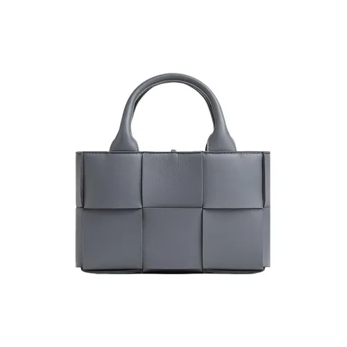 Bottega Veneta Candy Arco Tote Bag Micro Intreccio Thunder