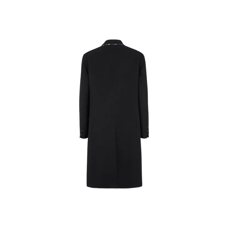 FENDI Reversible Double Breasted Wool Coat-1