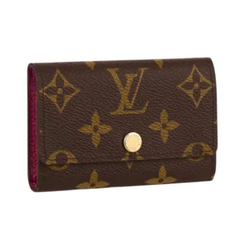 LOUIS VUITTON Canvas Key Pouch Men's Brown
