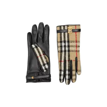 Burberry Vintage Check Bouclé Gloves