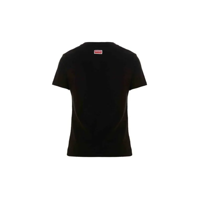 KENZO Tiger Motif Embroidered Crewneck T Shirt-1