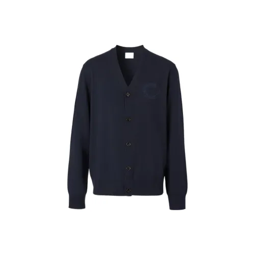 Burberry Sweaters Men Navy Blue