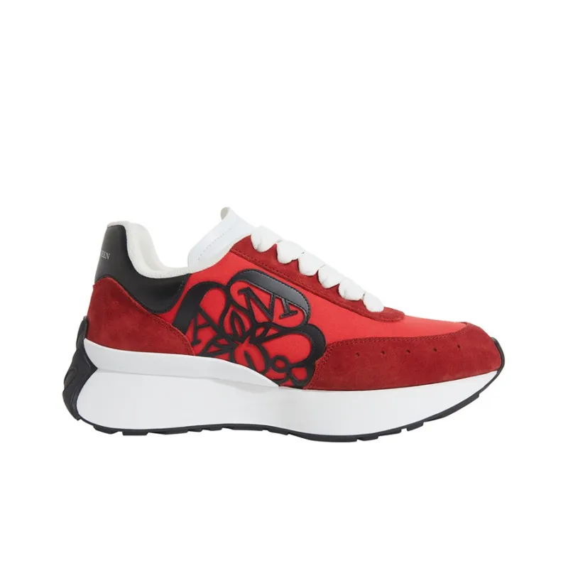 Alexander McQueen Sprint Runner 'Red Black' Women's-1