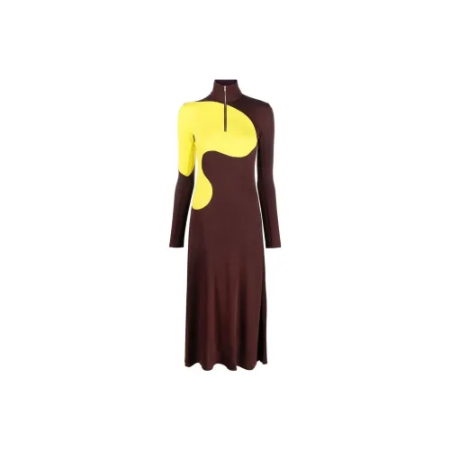 TORY BURCH Long-Sleeved Dresses Women's Brown