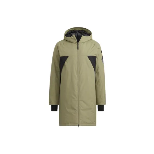 Adidas Down Jackets Men Olive Green