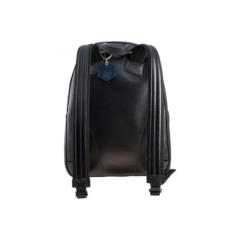 MONTBLANC Meisterstuck Cow Leather Backpack Small Size Men's Black-3