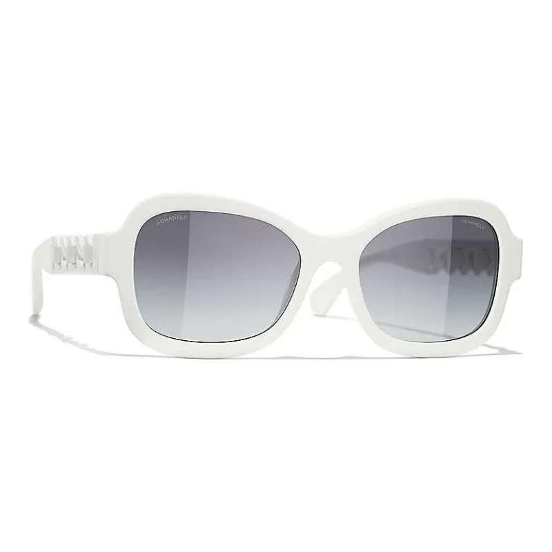 CHANEL Sunglasses Women's White-1