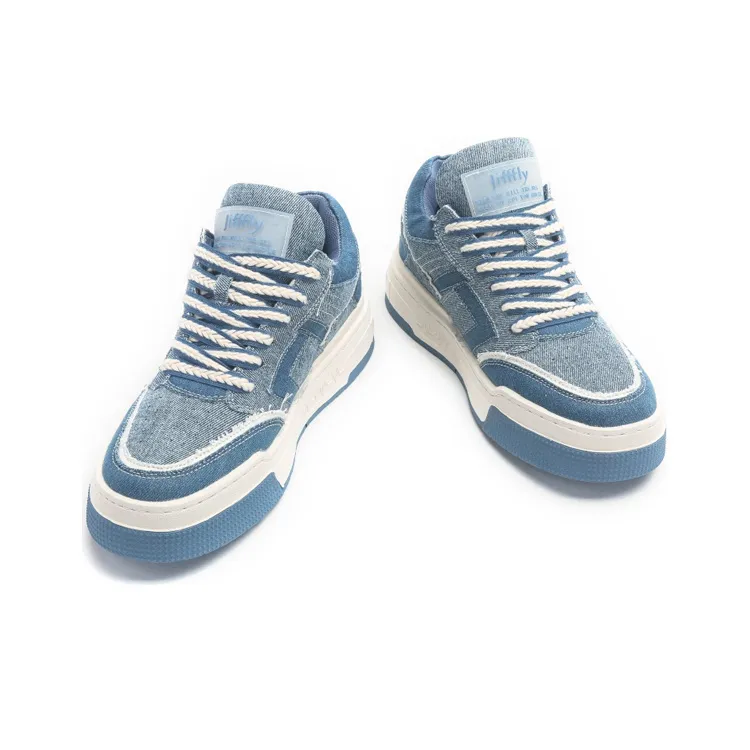 Jifffly Air Cushion Collection Skateboard Shoes Unisex Blue-4