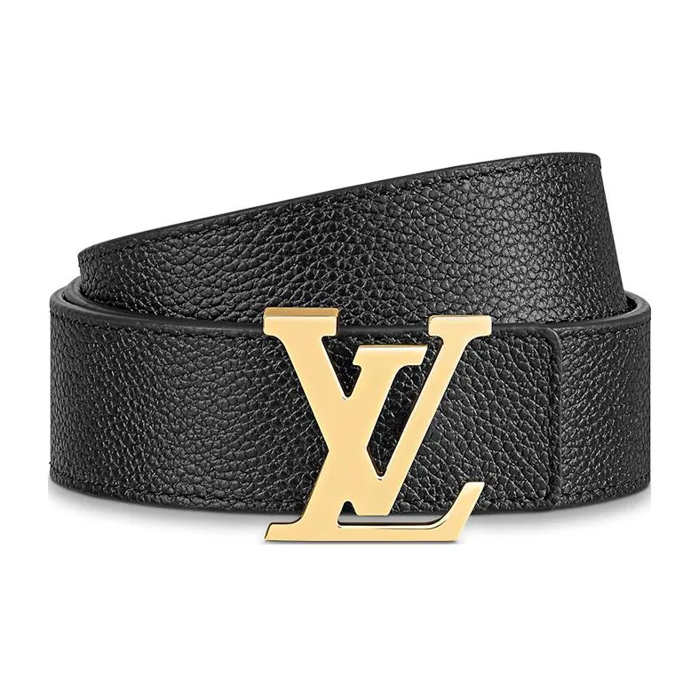 LOUIS VUITTON Leather Leather Belts Women's Brown Width: 3cm-2