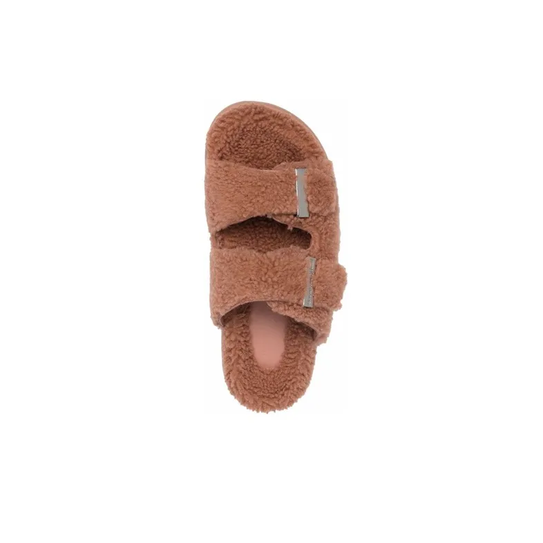 Alexander McQueen Oversized Hybrid Slides Sherling Pink Women's-4